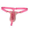 Male Chastity Device Silicone Cock Cage Penis Lock with Ball Stretcher Ring
