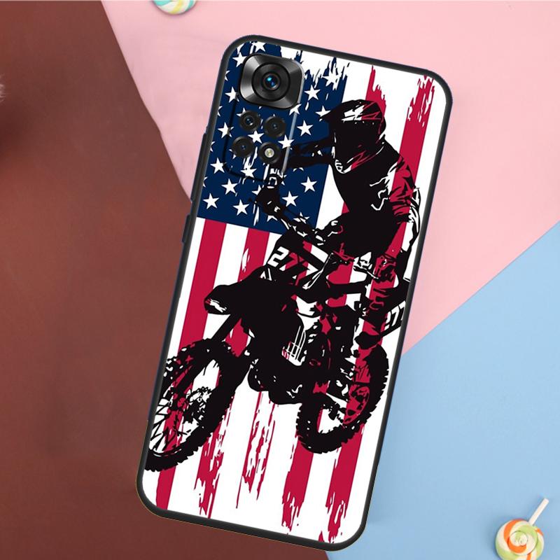 Moto Bike Motocross Cover For Xiaomi Redmi Note 13 14 Pro 12 11 9 10 9S 10S 11S 12S Redmi 14C 10C 12C 13C Case