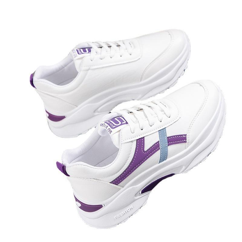 Spring New Korean Style  Sneaker Women's Shoes Flat Slimming Internet Celebrity Student Ins Casual White Shoes