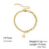 EUEAVAN Yoga Lotus Flower Bracelets for Women Stainless Steel Buddhism Spiritual Symbol Bracelets Adjustable Jewelry Gifts