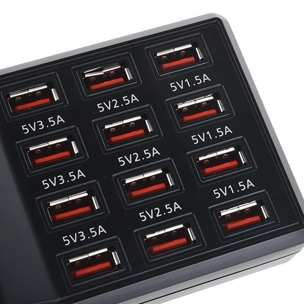 100W 20-Port Multi-Device USB Charger for Phones