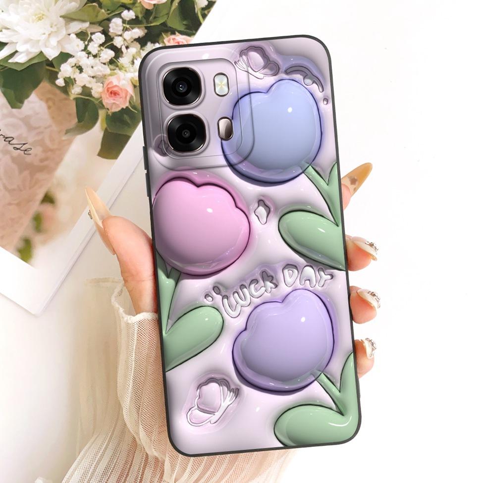 For Oppo A6s 4G CPH2815 Casing For Oppo A6s 5G CPH2789 Case Cover Luxury Fashion Cute Cartoon Funny Painted Silicone Phone Case