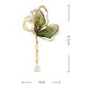 Translucent Light Luxury Premium Butterfly Fringe Brooch  Drop Pendant Butterfly Pin Temperament Premium Collar Pin