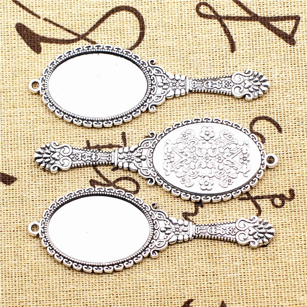 

1шт античное серебро цвет 27x75мм зеркальные подвески ручной работы ювелирные изделия своими руками