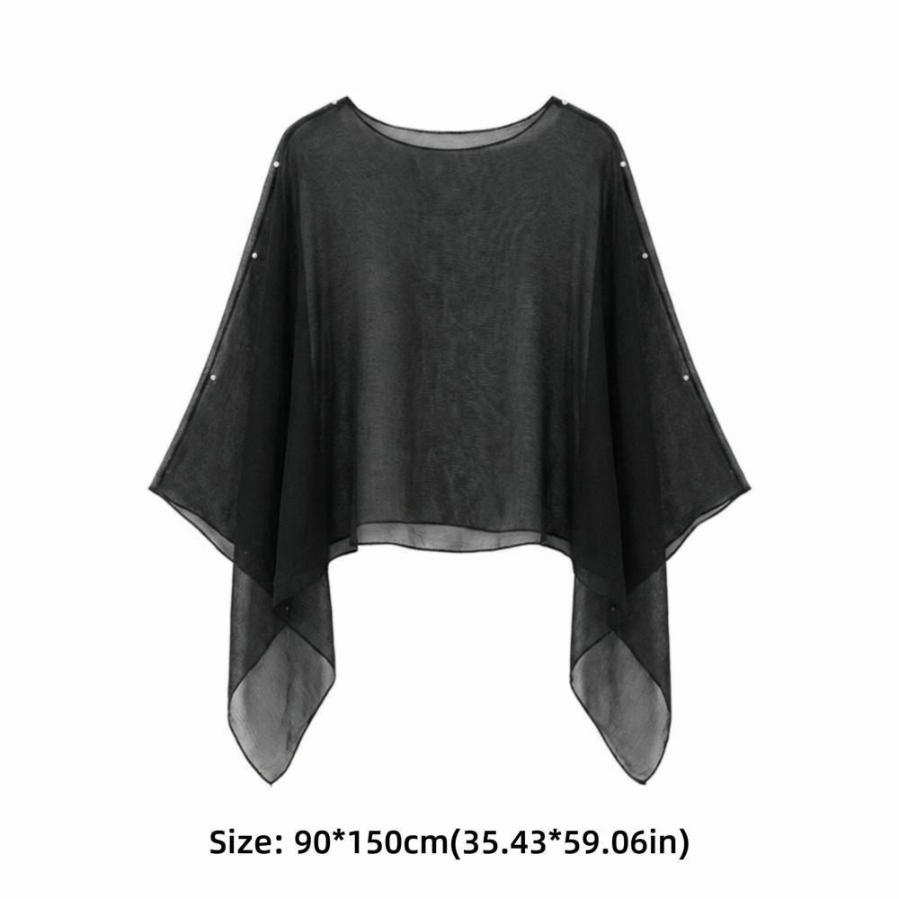 Thin Sun Protection Shawl Chiffon Trendy Scarf Versatile Air-conditioned Sweater Women's Wear