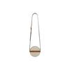 Celine Triomphe Classic Monogram Print Zipper Closure Canvas And Lambskin Round Bag Women Shoulder Bag White 10G342CAM-01TA