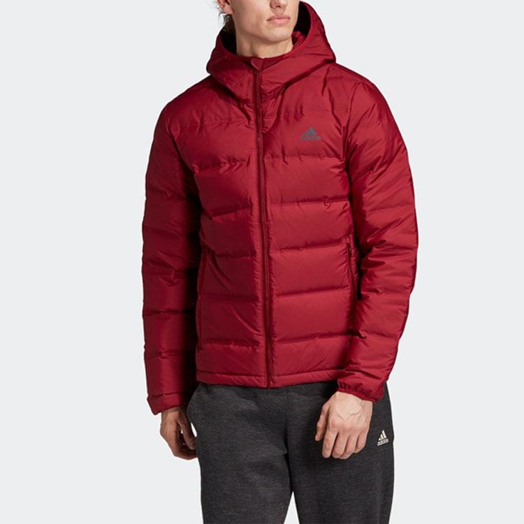 Adidas Outdoor Slim Fit Hooded Down Jacket Men Outerwear DZ1426