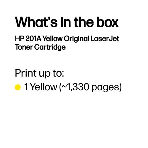 Hp 201A (Cf402A) Toner Cartridge, Yellow