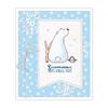 Christmas Polar Bear Silicone Stamp & Metal Embossing Die for Handmade Cards