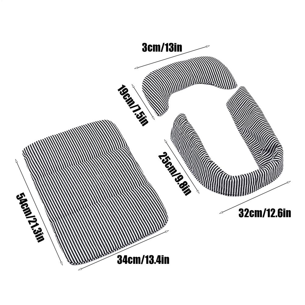 

Dog Stroller Mat Dog Stroller Pet Bed Mat Waterproof Liner Removable Washable Cushion Bed Pillows for Comfortable Rides Travel чорний