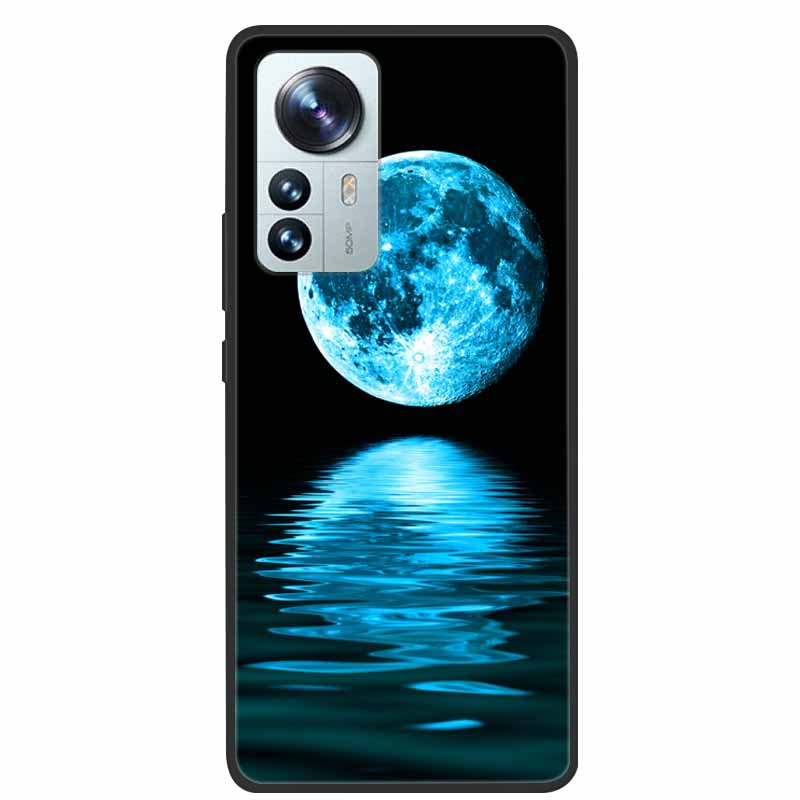 For Xiaomi 12T Pro Phone Case Cover Lion Wolf Black Soft Silicone Case For Xiaomi 12T Pro Back Cover Case 12 T 12TPro Funda Capa