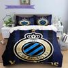 Club Brugge KV Custom Name Pattern Bedding,Quilt Set Quilt Cover Pillowcase Home Birthday Gift(1 * Duvet Cover + 2 * Pillowcase, Without Core)
