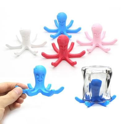 3D Printed Octopus Mug Holder Sea Animal Figurine Kitchen Countertop Coffee Cup Drying Stand Rack Home Office Decoration