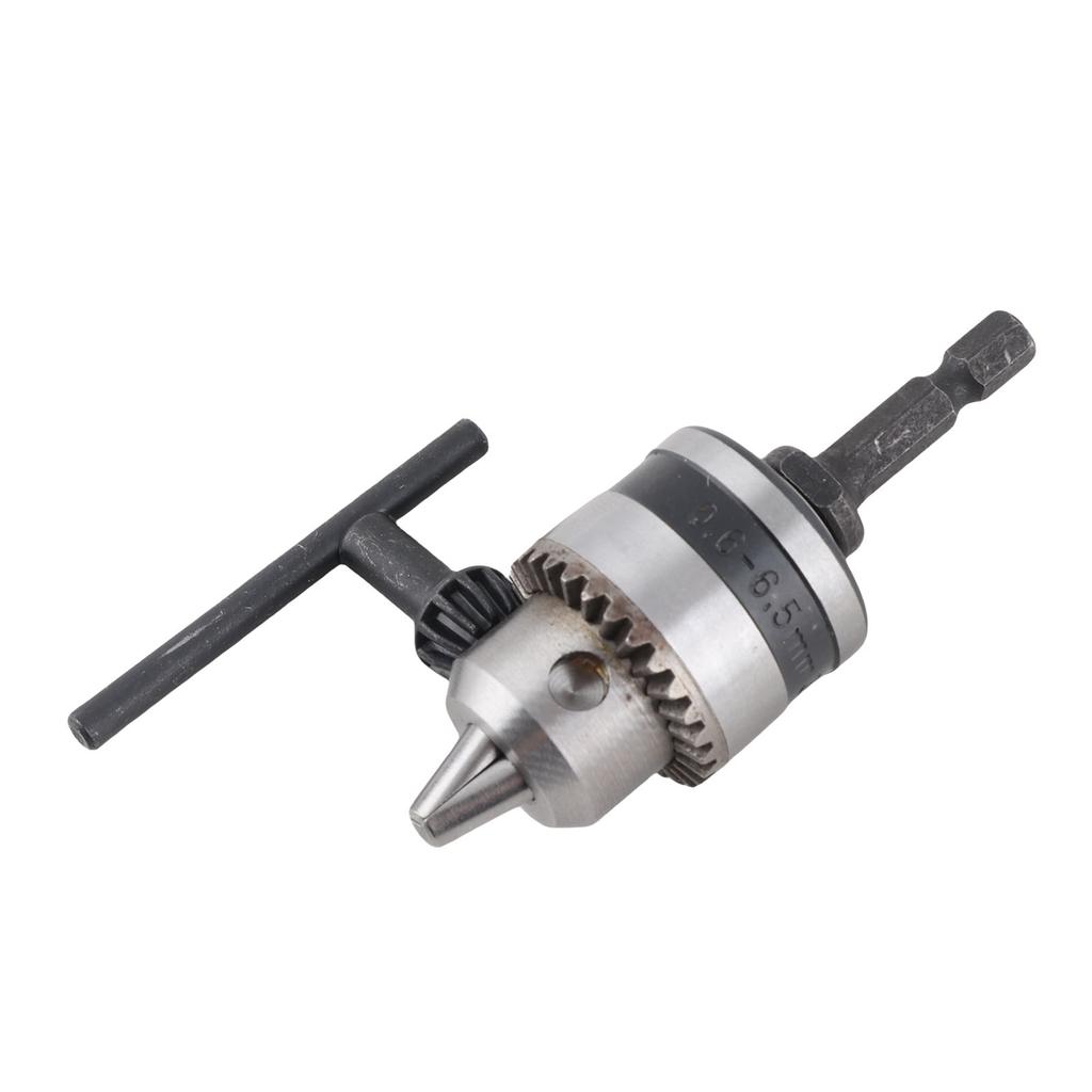 Light Wrench Drill Chuck 0.6-6.5MM 3Celsius8-24UNF + 1Celsius4 Hex Head 3Celsius8 Thread Rod