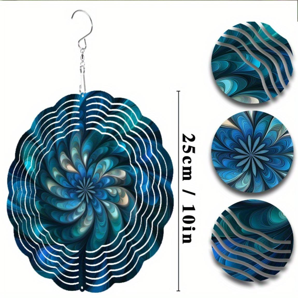 

10-дюймовый подвесной колокольчик ветра, фантазийный дизайн, элегантный стильный декор для балкона, лужайки, с вращающимся на 360 градусов крючком, идеальный подарок на весну, лето 01A