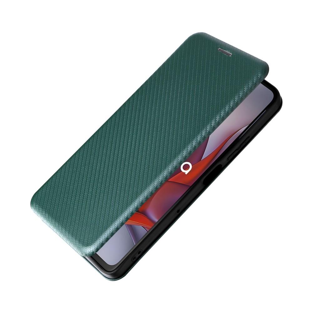 Magnetyczne Zamknięcie Pokrowiec Flip z Włókna Węglowego Portfel Skórzany Etui Książka Dla Motorola Moto G85 G84 G75 G74 G73 G55 G54 G53 G35 G34 G32