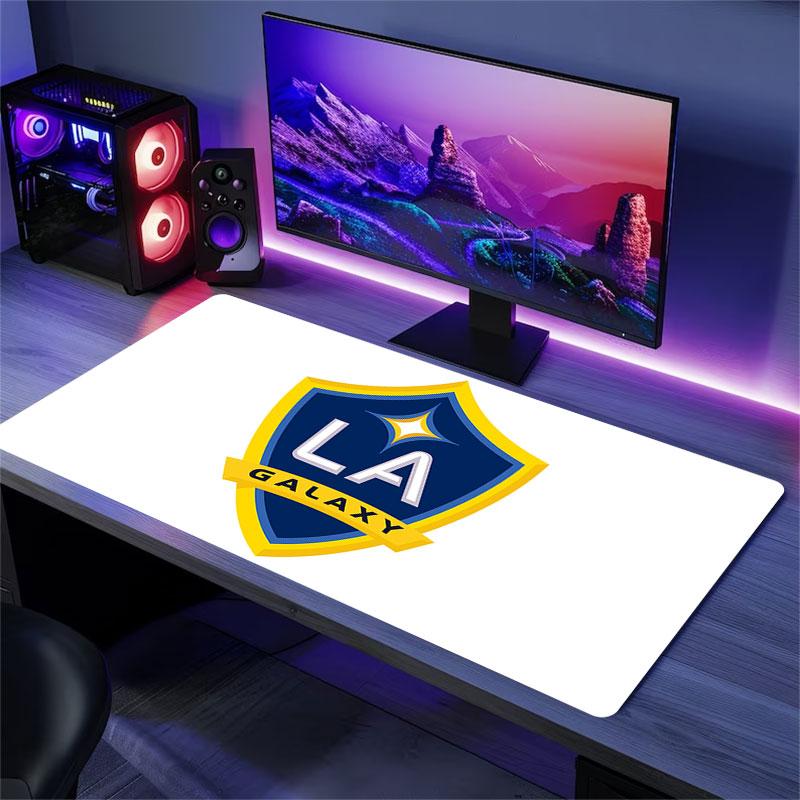 LA Galaxy Mouse Pad, Large Gaming Desk Mat, Non-slip XXL Mousepad for Laptop & Tablet, Mini PC Playmat with Stitched Edges