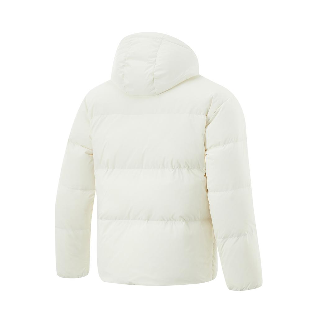 Li Ning Hot Pot Down Jacket Series Letter Zipper Hooded Comfortable Easy To Clean Versatile Casual Cold Resistant Short Winter Down Jacket AYMU259-7