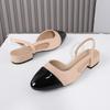 Sandals for women summer wear 2025 low heel fashionable and comfortable single shoes