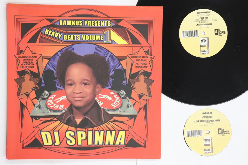 LP Record DJ SPINNA  Heavy Beats Volume 1 RWK11641 RAWKUS 1999 US Rap  HipHopRB Used