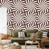 Hippie Wallpaper Background White and Rust for Living Room and Bedroom 50x1000