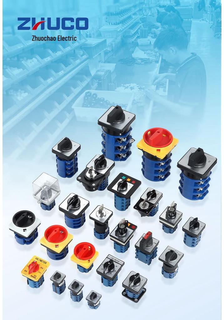 Zhuochao SZW26-40/D202.2 3-Speed, 2-Position Panel Changeover Switch