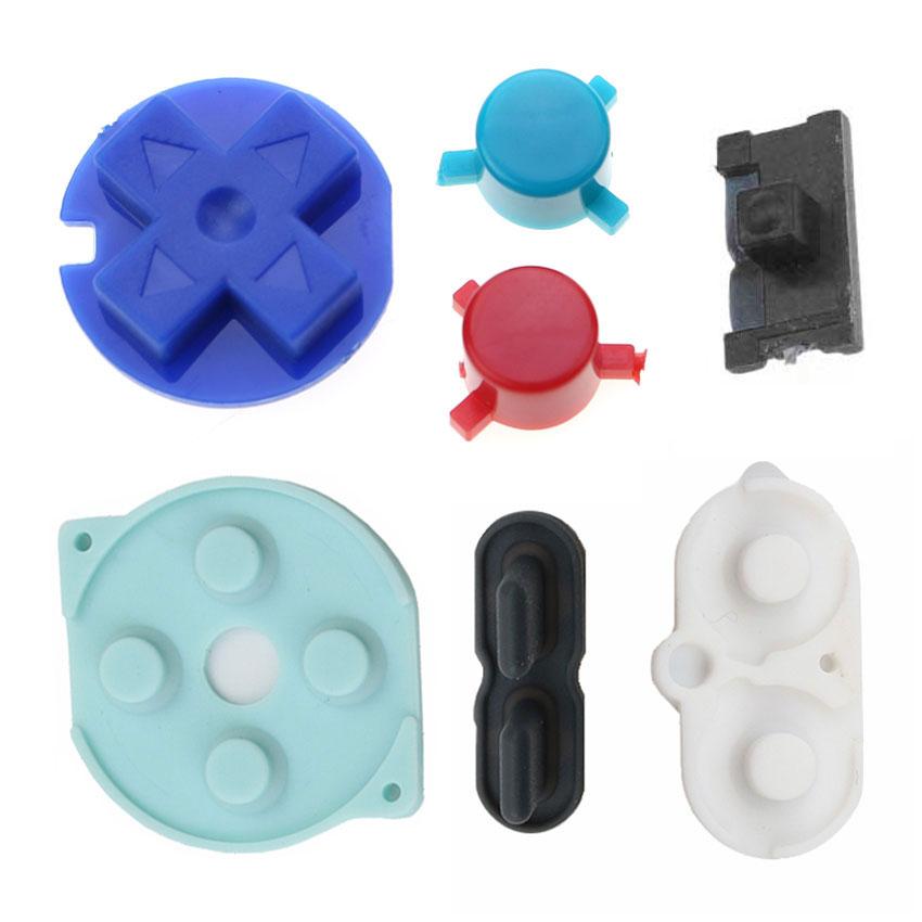 JCD For Nintend Gameboy Pocket Rubber Conductive Buttons A B D Pads Power On Off Buttons Keypads For GBP