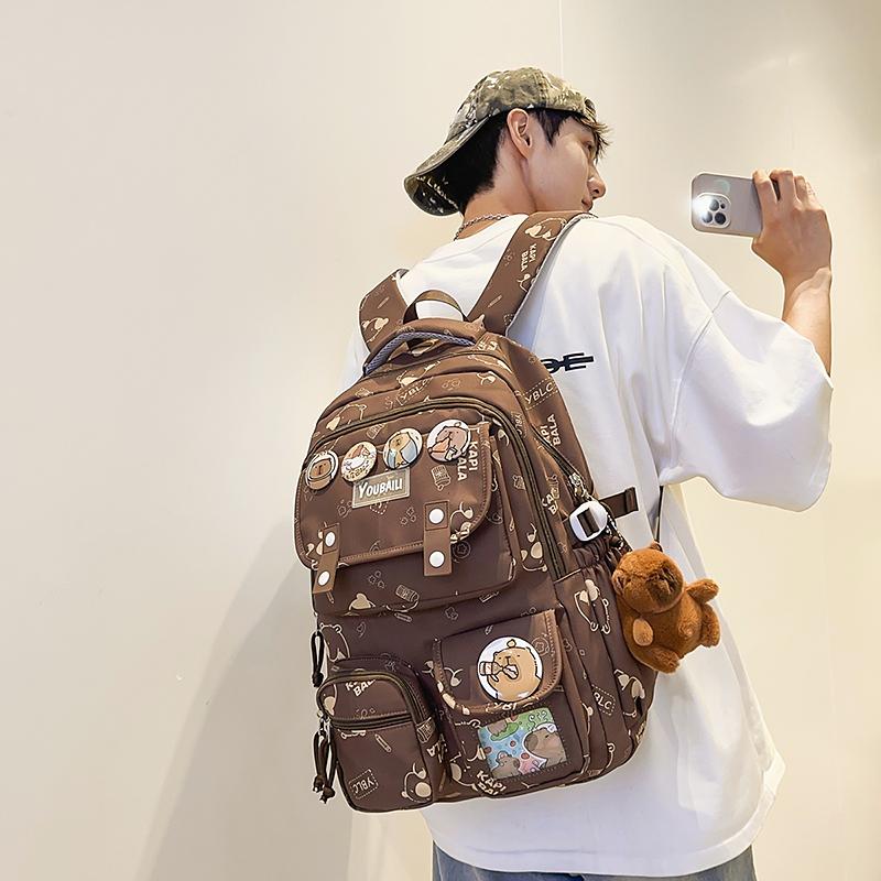 Graffiti Middle School Student Schoolbag Large Capacity Lightweight Backpack