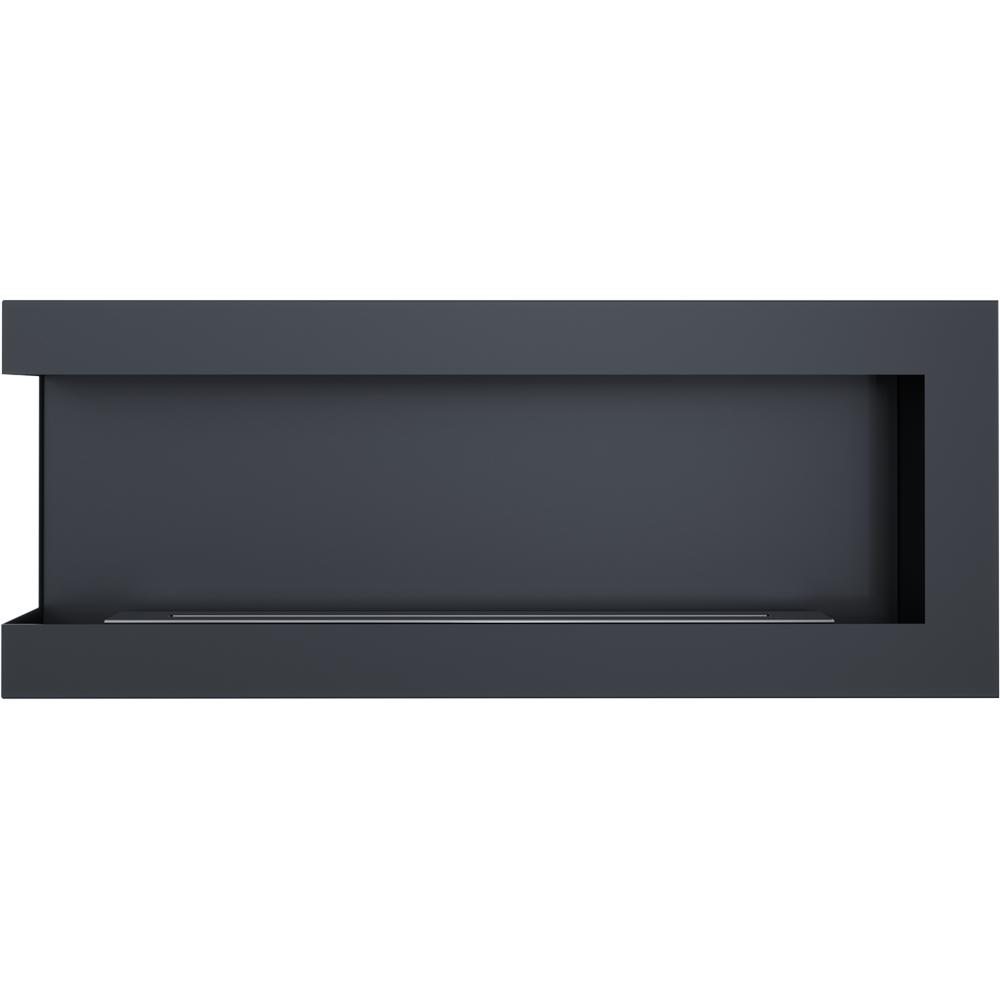 Wall mounted Bioethanol fireplace DELTA left-sided 120 cm TÜV 
