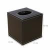 European Luxury Pu Leather Marble  Square Table Tissue Box Dispenser Storage Napkin Case   for Roll Paper