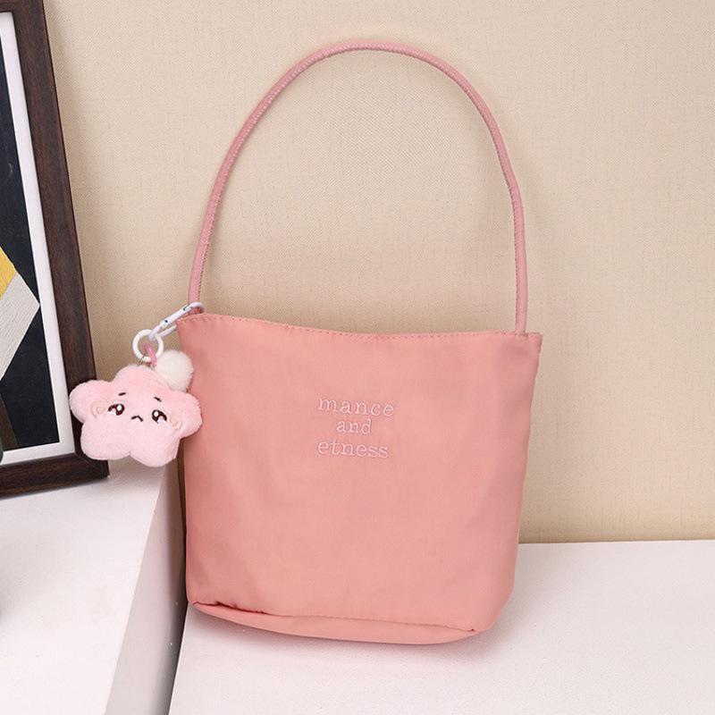 Korean Muçu Embroidered Women's Bucket Handbag - Available in Large & Small Sizes, Perfect for Weddings, Birthdays, or Banquets.