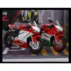 1/12 Ducati 1199 Panigale S Alloy Die Cast Motorcycle Model Toy Vehicle Collection Sound and Light Off Road Autocycle Toys Car