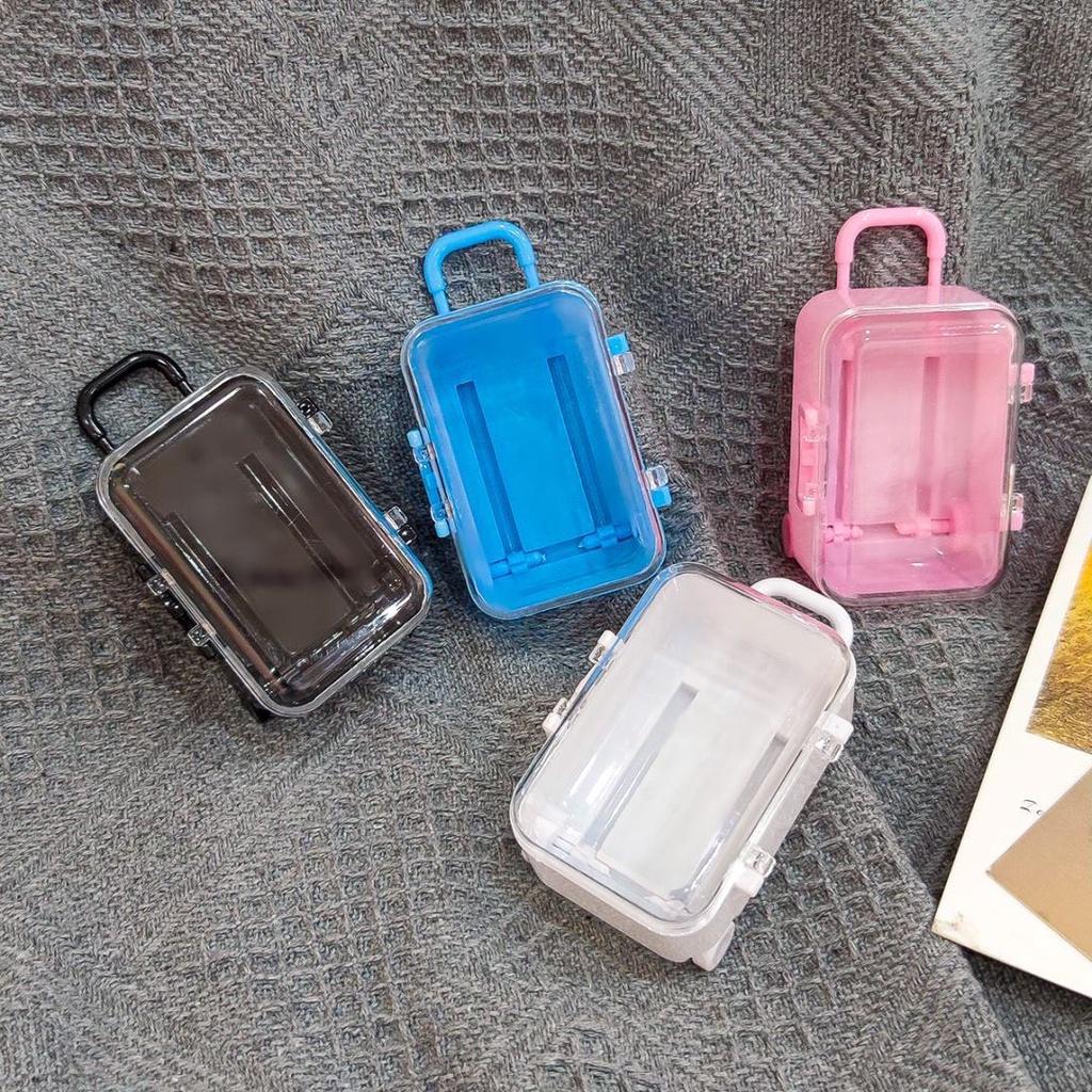 Charming European Style Mini Suitcase Candy Box With Durable Plastic Construction