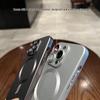 Matte Metal Magnetic iPhone 17 Pro Max Case with Apple 16 Lens Film, Solid Color Protective Cover