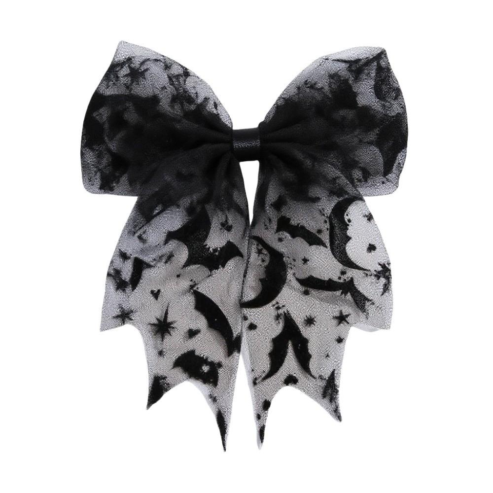 Star Spider Web Hair Clip Lace Halloween Hairpin Portable Bat Head Veil  Masquerades