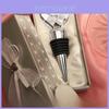 Crystal Heart Wine Stopper With Geometric Design For Wedding Celebration Gift