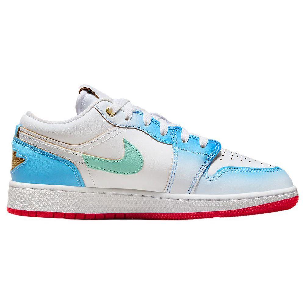 Air Jordan 1 Low SE GS Blue Gradient Kids Sneakers White Game-Royal University-Blue FN8895-141