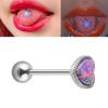 Titanová ocel Barevné srdce Jazyk Nehty Piercing Cvočky Piercing Body šperky