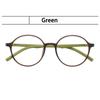 Vintage Round Green Frame Anti Blue Light Photochromic Reading Glasses for Men and Women Custom Prescription Eyewear
