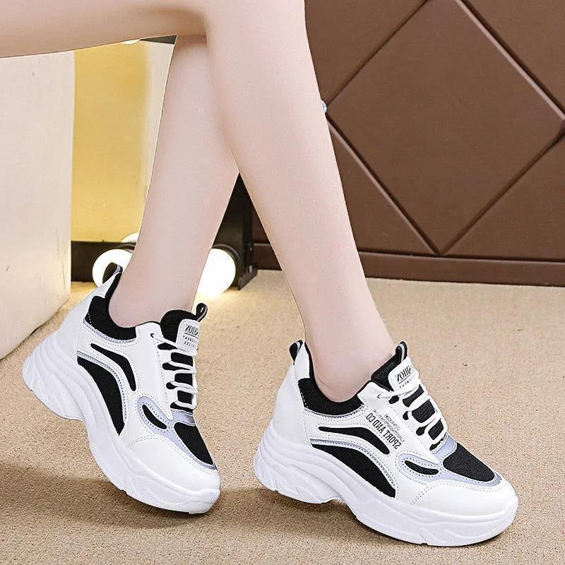 Small dad shoes women's versatile fried street 2025 new spring and autumn platform casual shoes Internet celebrity explosion