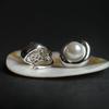 Silver Earrings with Natural Pearls (2192688)
