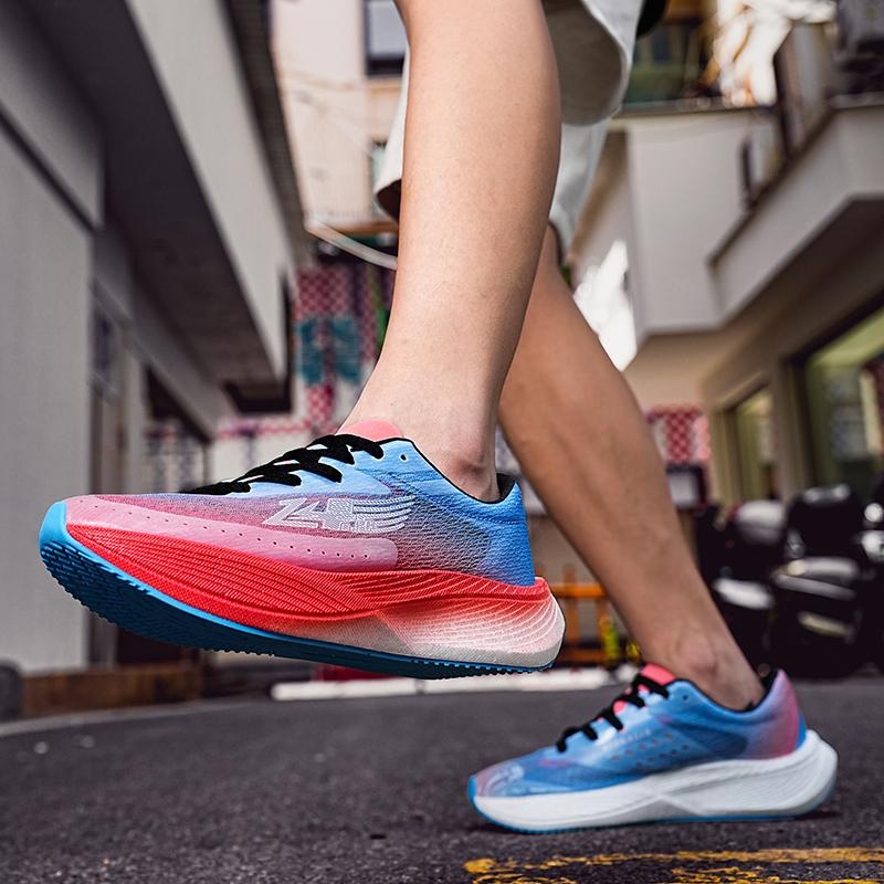 Professional running shoes ultra-light shock absorption silent mesh surface breathable unstuffy feet gym sports shoes