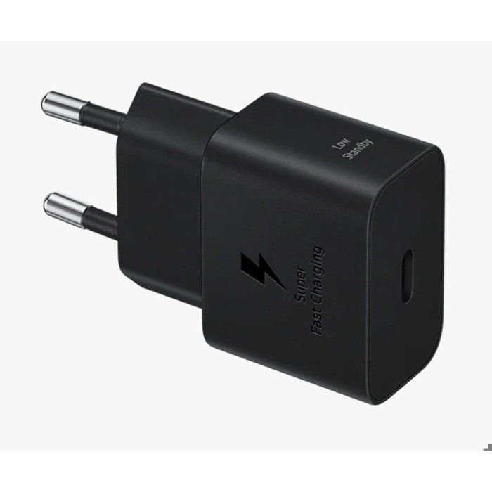 Fast Mains Charger – Samsung – 25 W – USB-C – Black