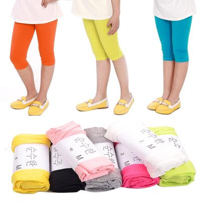 Kinderen's Snoepkleurige Zeven-Punts Modale Leggings