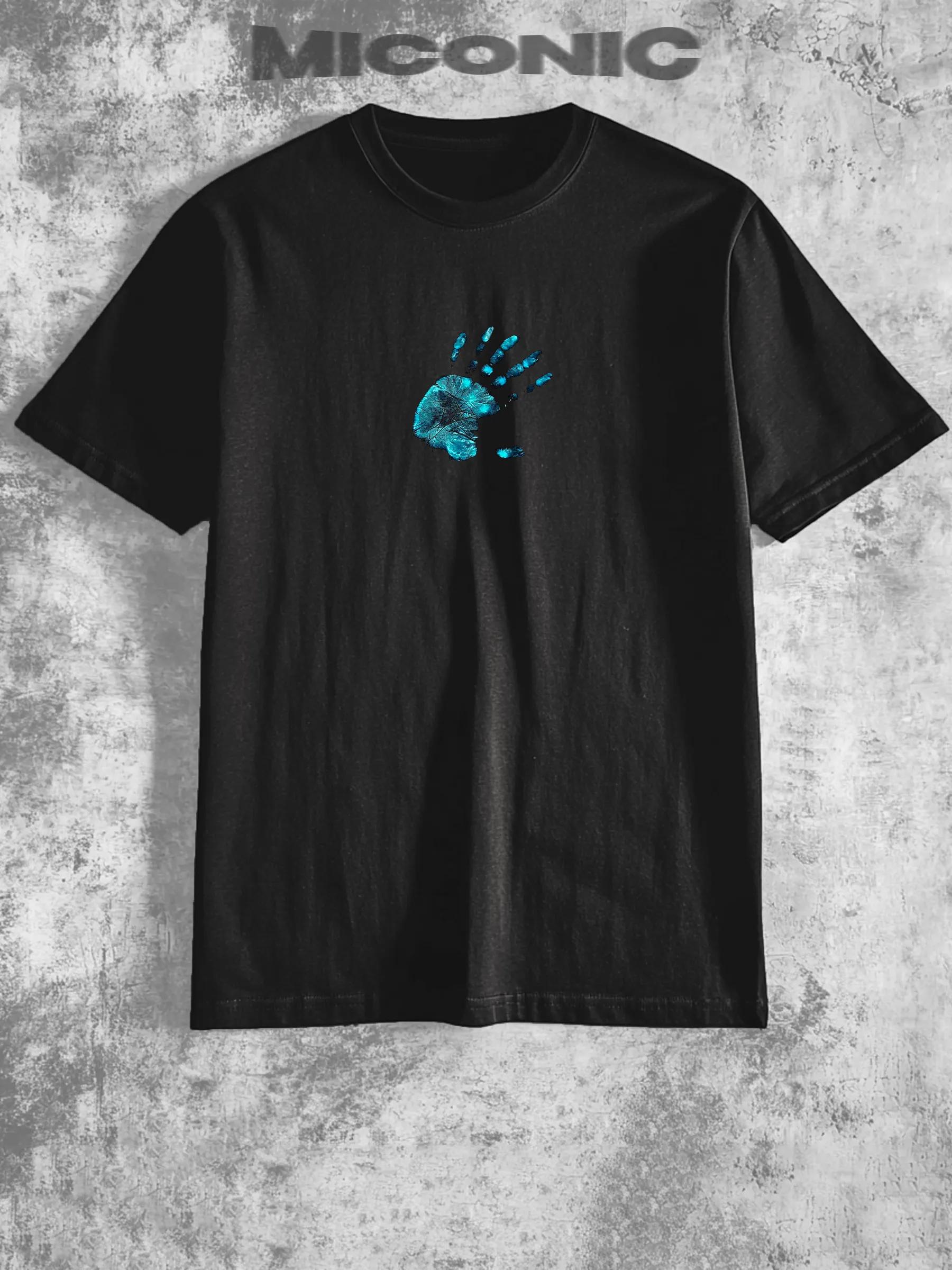 

Y2K grunge print T-shirt S