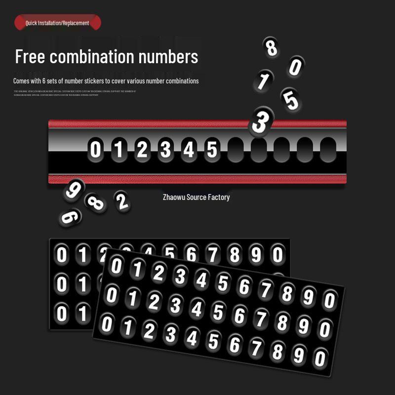Porsche Cayenne/Macan/911/Panamera Temporary Parking Phone Plate