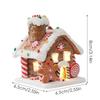 Gingerbread House Tree Topper Light Up Mini Gingerbread House Ornaments Soft Clay Fairy Tale Candy House For Christmas Tree