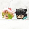 6PCS/Set Anime Demon Slayer Figure Nezuko Tanjirou Zenitsu Inosuke Mini Figurine Kawaii Cat Ear Sleep Figure PVC Model Doll Toys