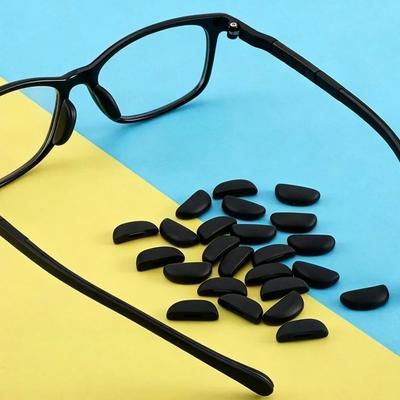 1/5 paia Tamponcini Naso Antiscivolo in Silicone Morbidi Confortevoli Supporto Naso Ponte a Scatto Occhiali Accessori Fai da Te per Occhiali
