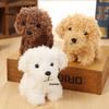 Size 9*8CM   Fluffy Dog Toy  3Colors - Gift Stuffed Plush Doll  Little Key Chain Pendant Gift